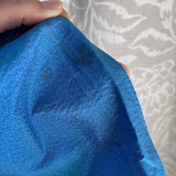 Rare Vintage 90’s Gunne Sax Blue Iridescent Evening Gown Prom Dress Size 5/5 - Picture 6 of 10